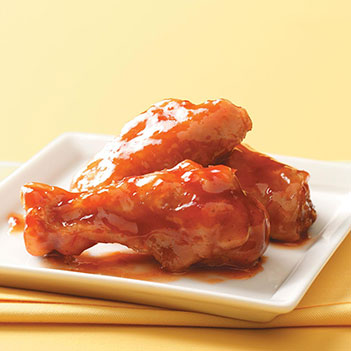 Spicy chicken wings med dipp